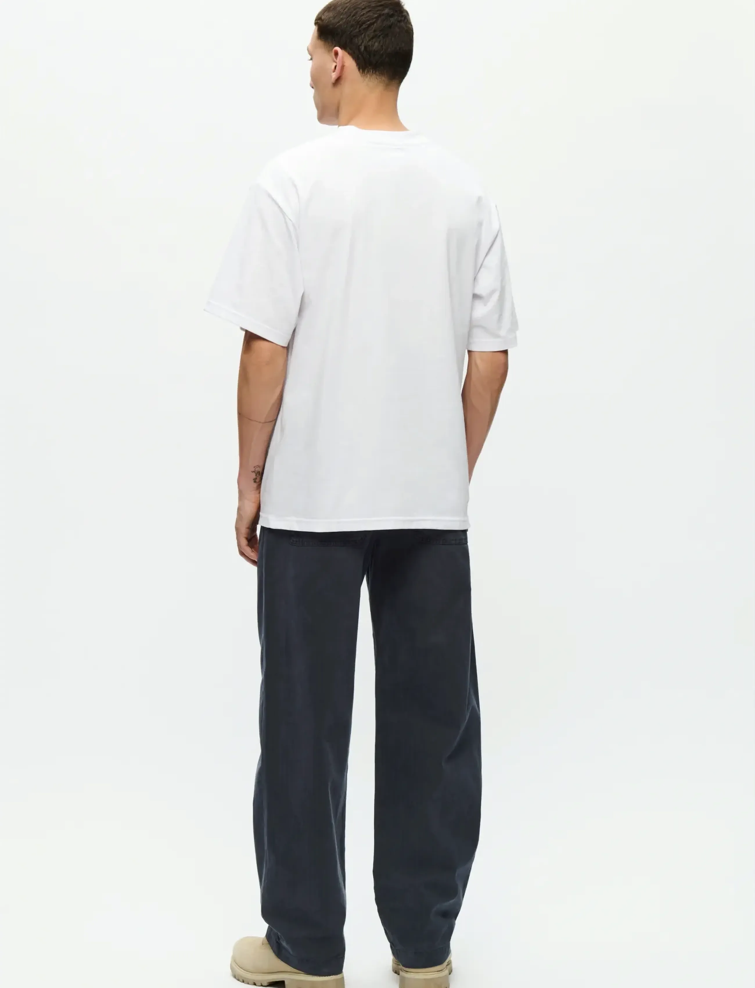 WOOD WOOD - WWLiam tee AAchest 25220 - short-sleeved t-shirts - bright white np - 4