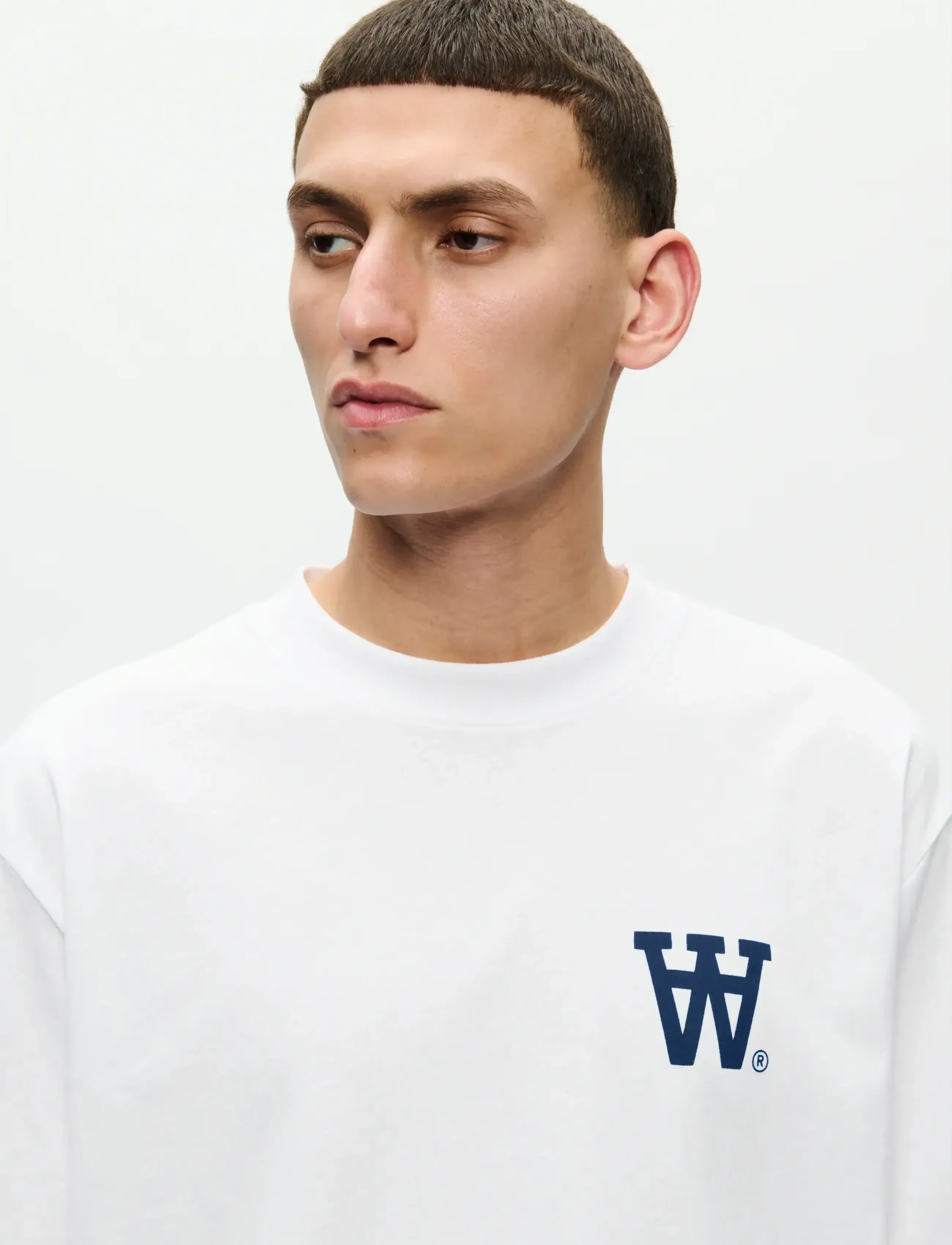 WOOD WOOD - WWLiam tee AAchest 25220 - short-sleeved t-shirts - bright white np - 5