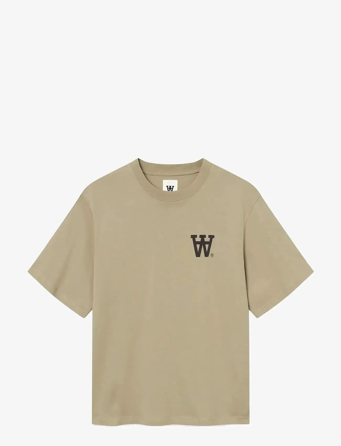 WOOD WOOD - WWLiam tee AAchest 25220 - short-sleeved t-shirts - greige - 1