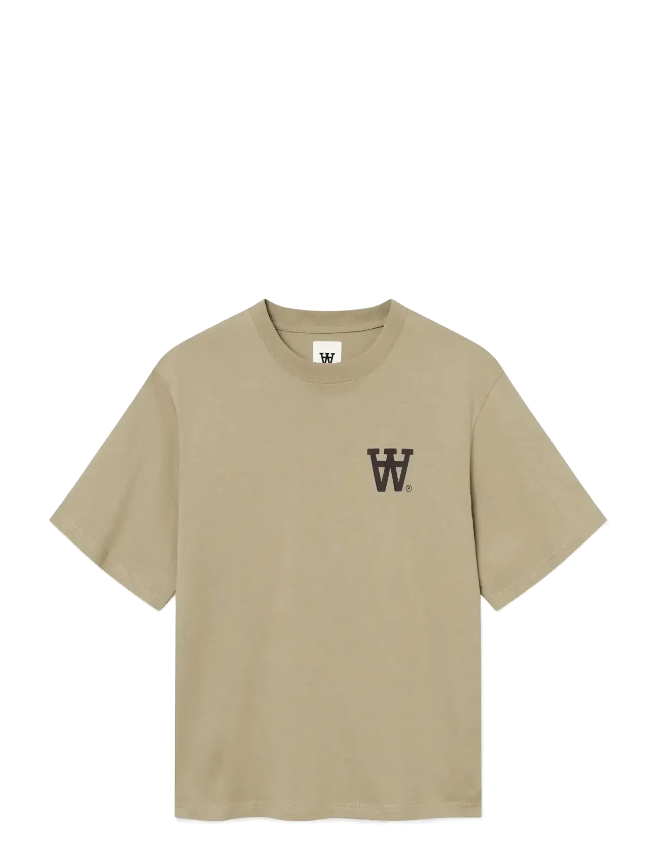 WOOD WOOD - WWLiam tee AAchest 25220 - kortærmede t-shirts - greige - 1