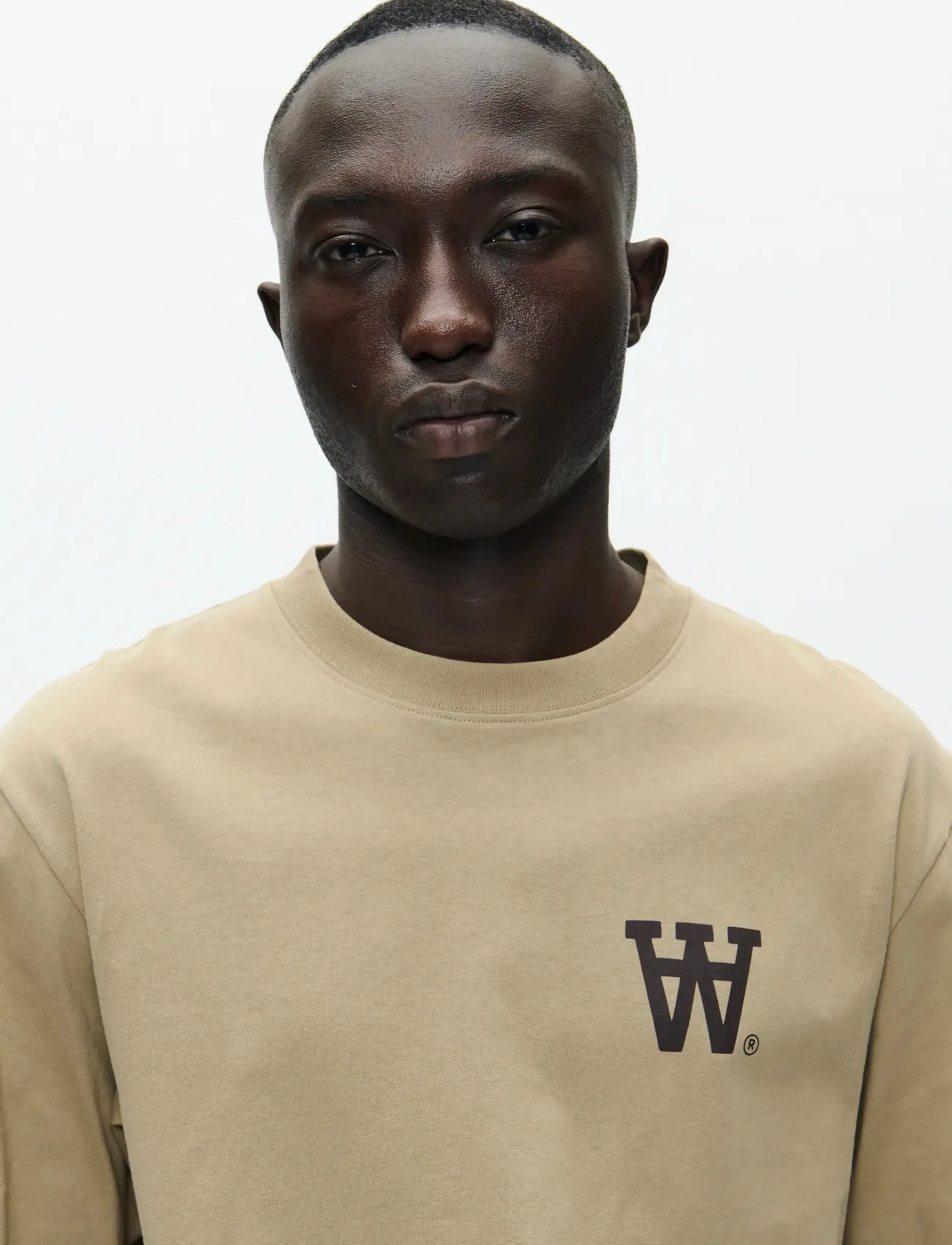 WOOD WOOD - WWLiam tee AAchest 25220 - kortærmede t-shirts - greige - 4