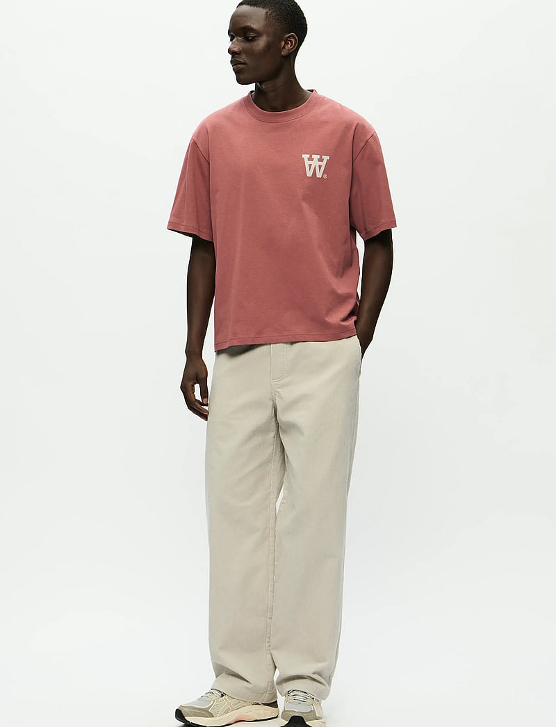 WOOD WOOD - WWLiam tee AAchest 25220 - short-sleeved t-shirts - mahogany - 2