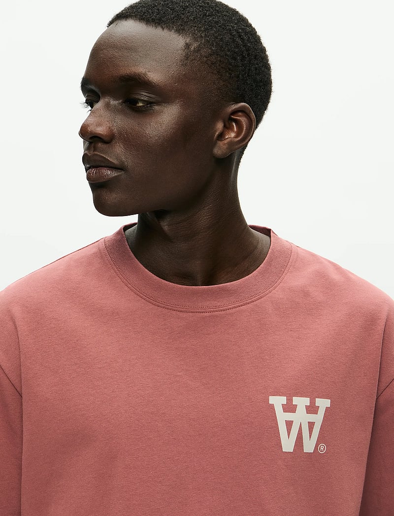 WOOD WOOD - WWLiam tee AAchest 25220 - short-sleeved t-shirts - mahogany - 4