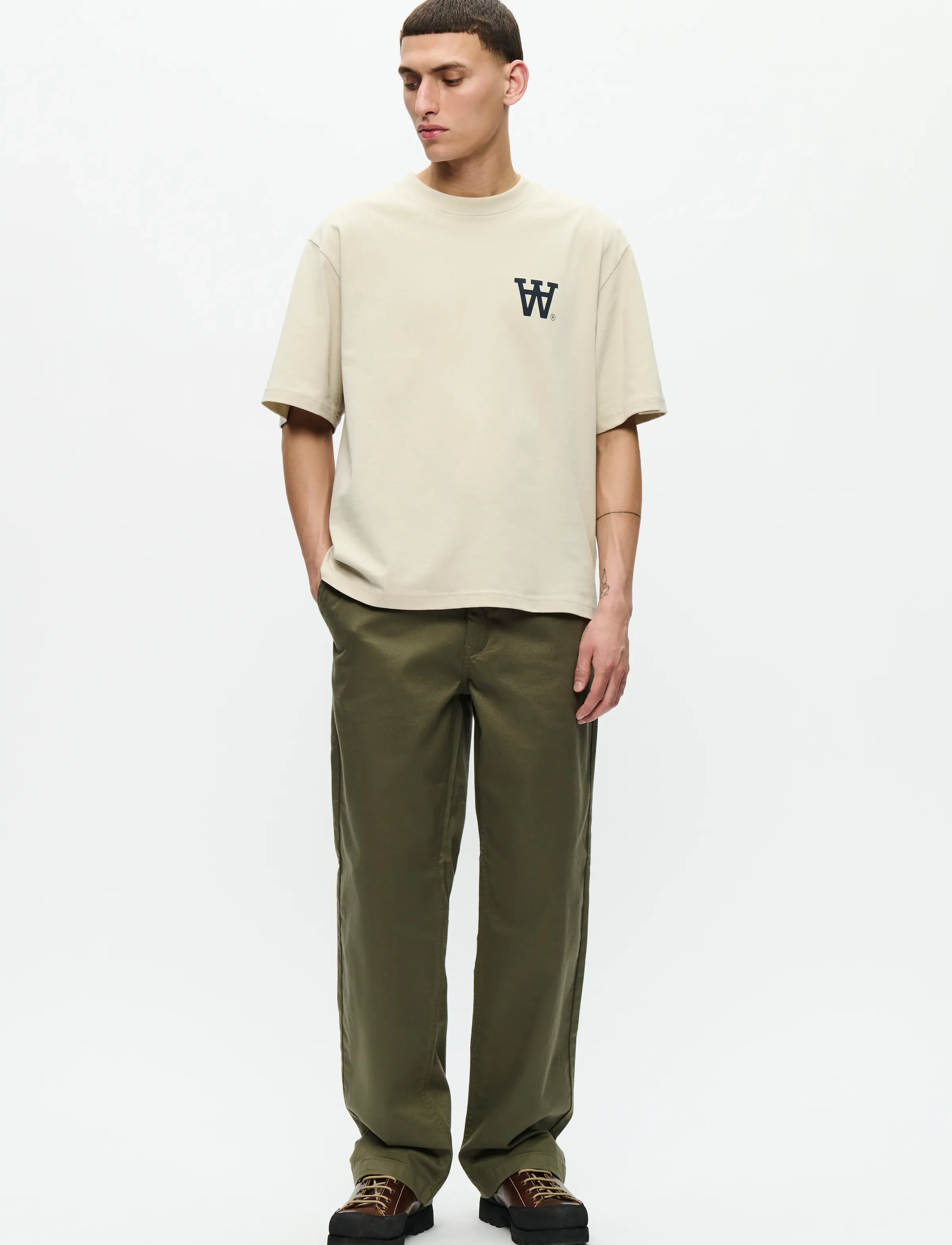 WOOD WOOD - WWLiam tee AAchest 25220 - kurzärmelig - moonstruck - 2