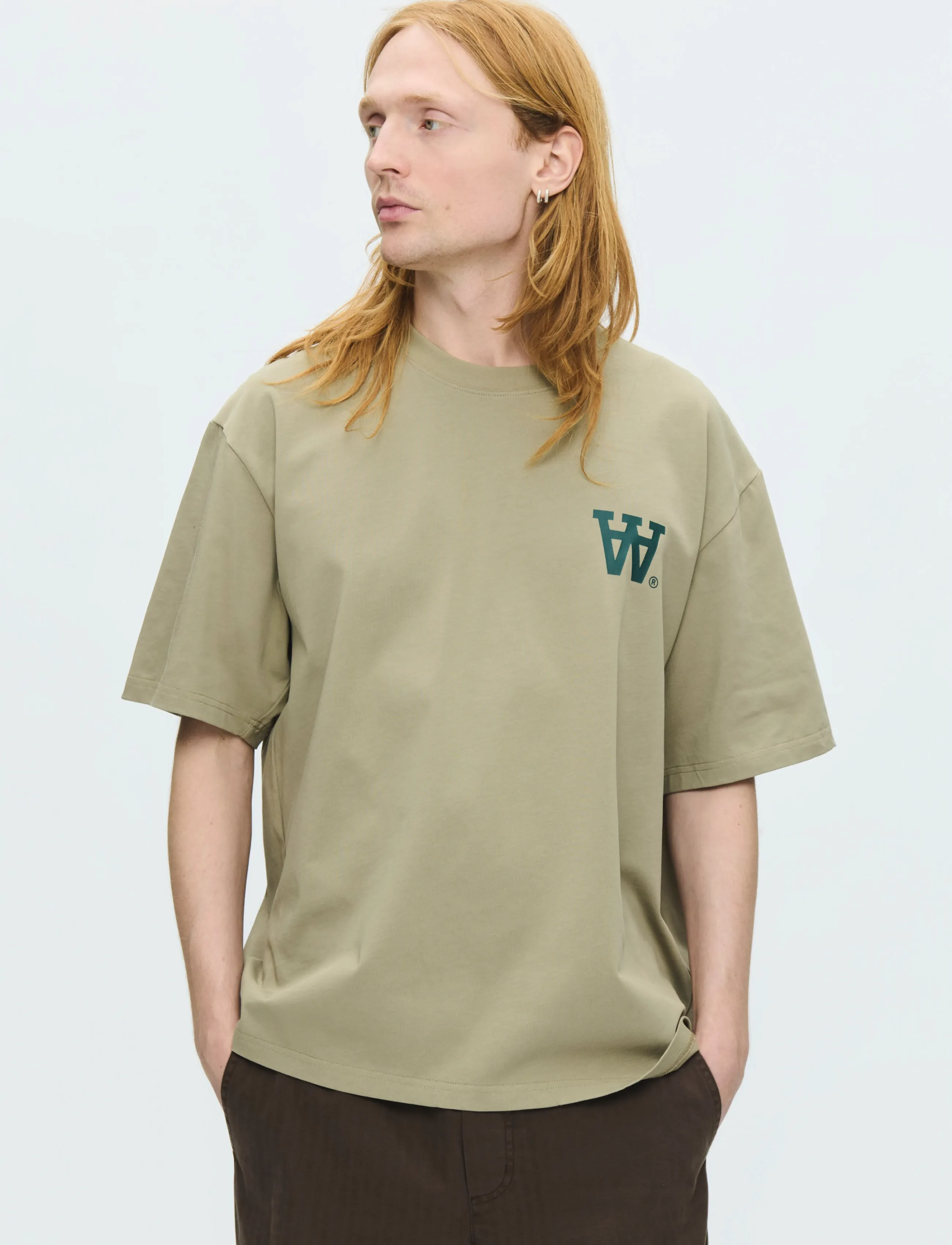 WOOD WOOD WWLiam tee AAchest 25220 - WOOD WOOD - OVERLAND TREK / khaki/green