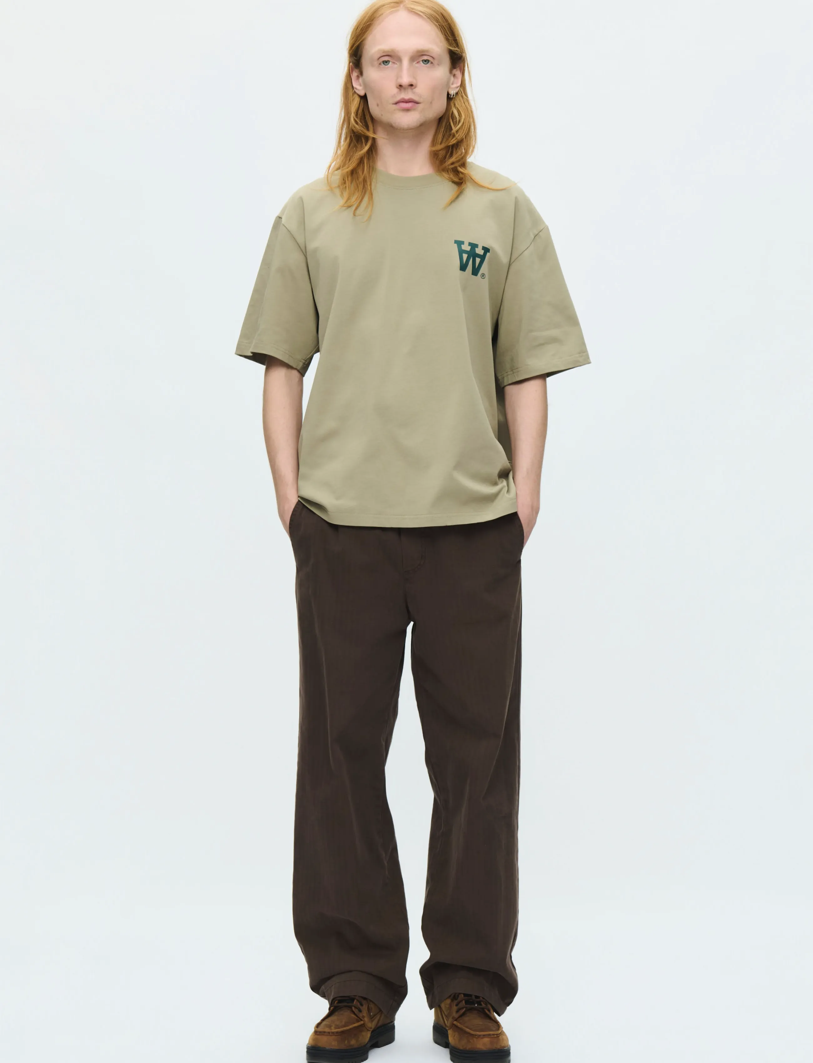 WOOD WOOD - WWLiam tee AAchest 25220 - kortärmade t-shirts - overland trek - 2