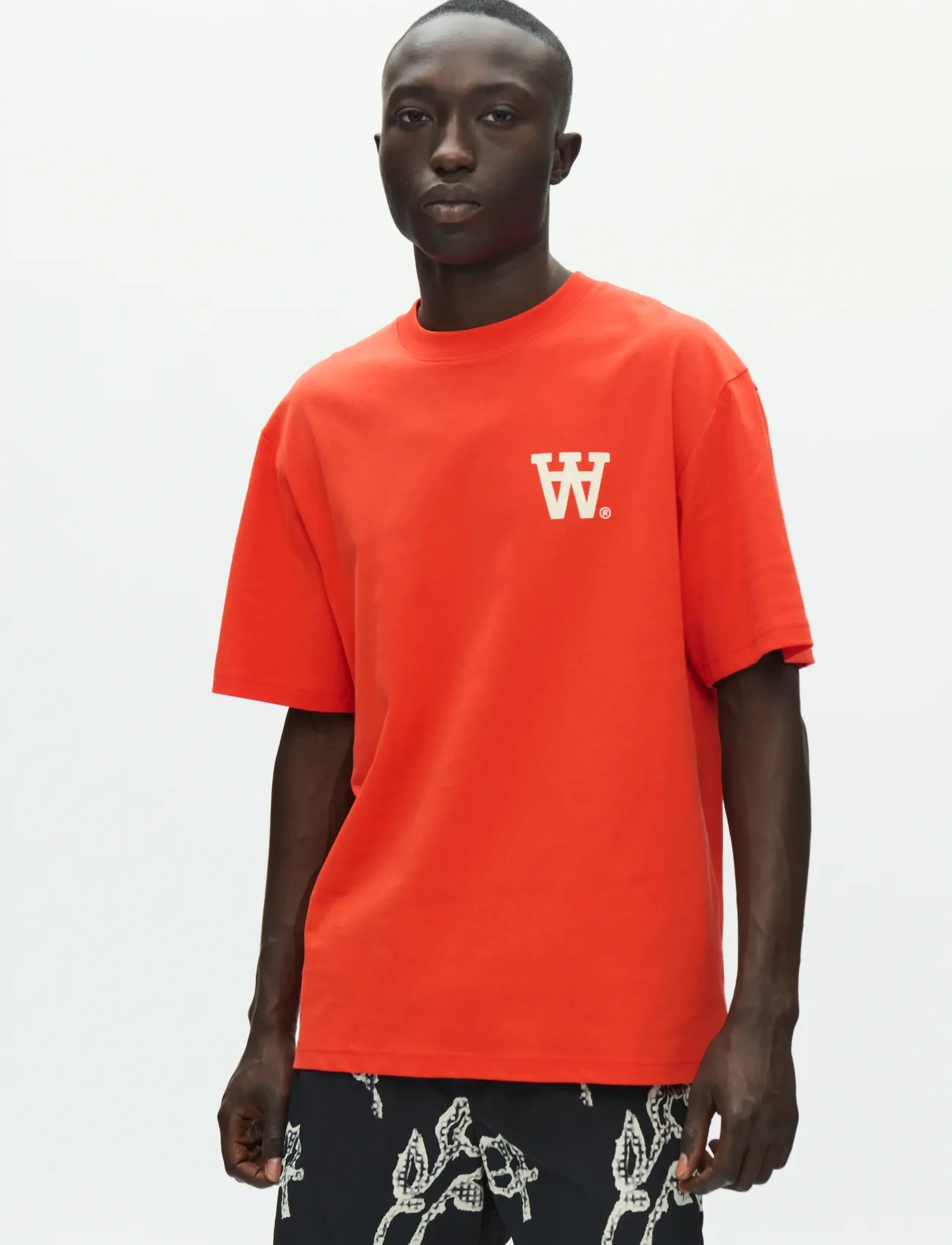 WOOD WOOD WWLiam tee AAchest 25220 - Riided - POINCIANA / orange