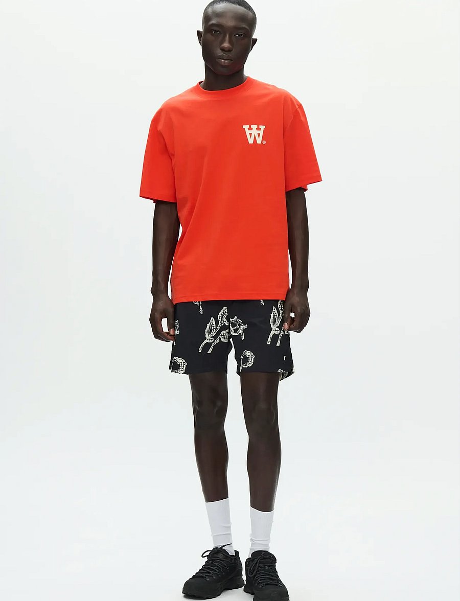 WOOD WOOD - WWLiam tee AAchest 25220 - kurzärmelige t-shirts - poinciana - 3