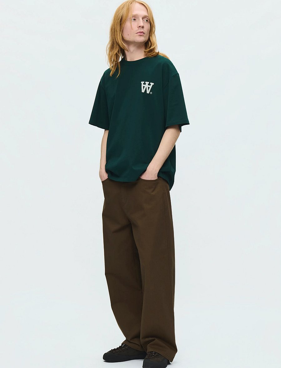 WOOD WOOD - WWLiam tee AAchest 25220 - short-sleeved t-shirts - ponderosa pine - 4