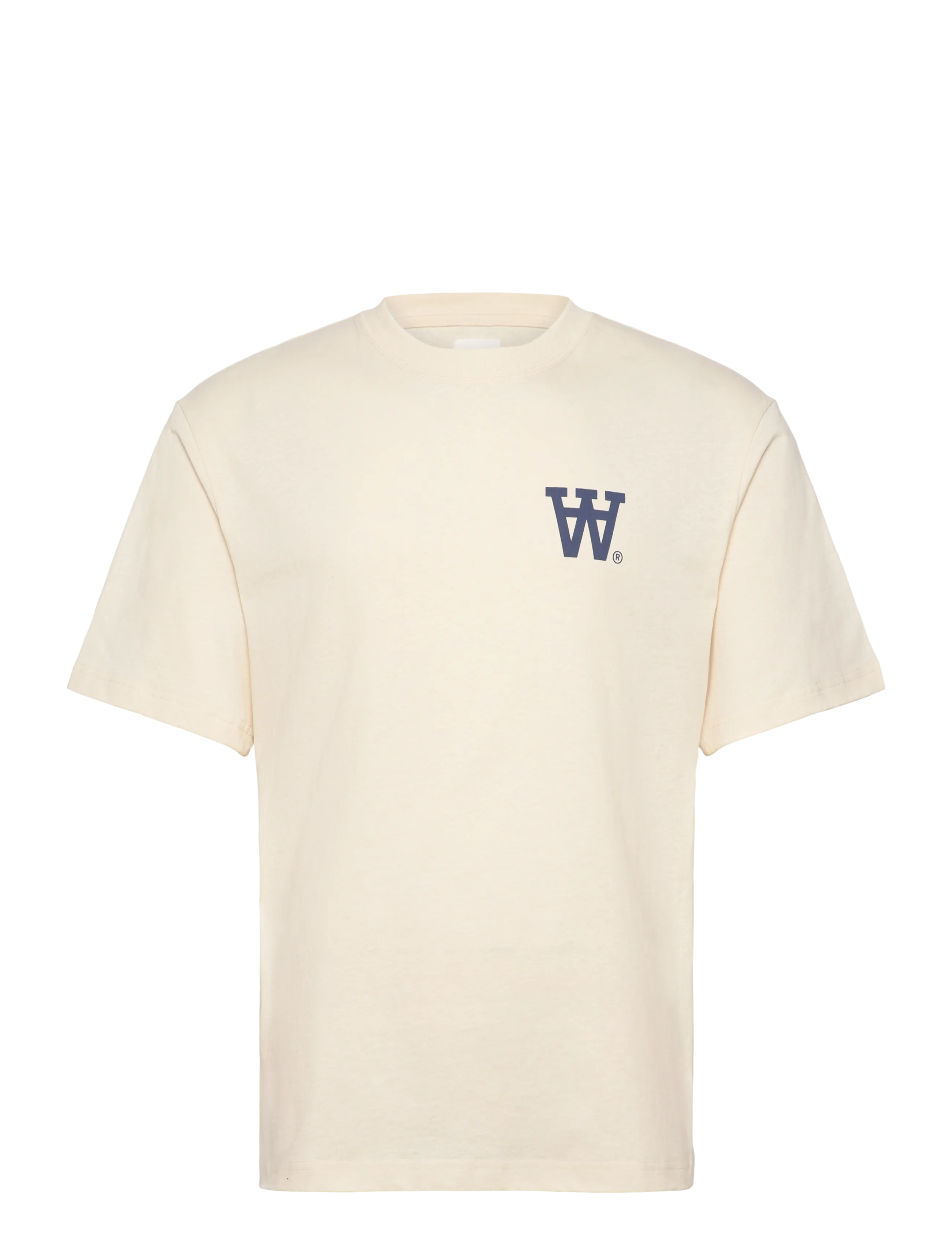 WOOD WOOD Wwliam Tee Aachest 25220 Cream - M - Herren