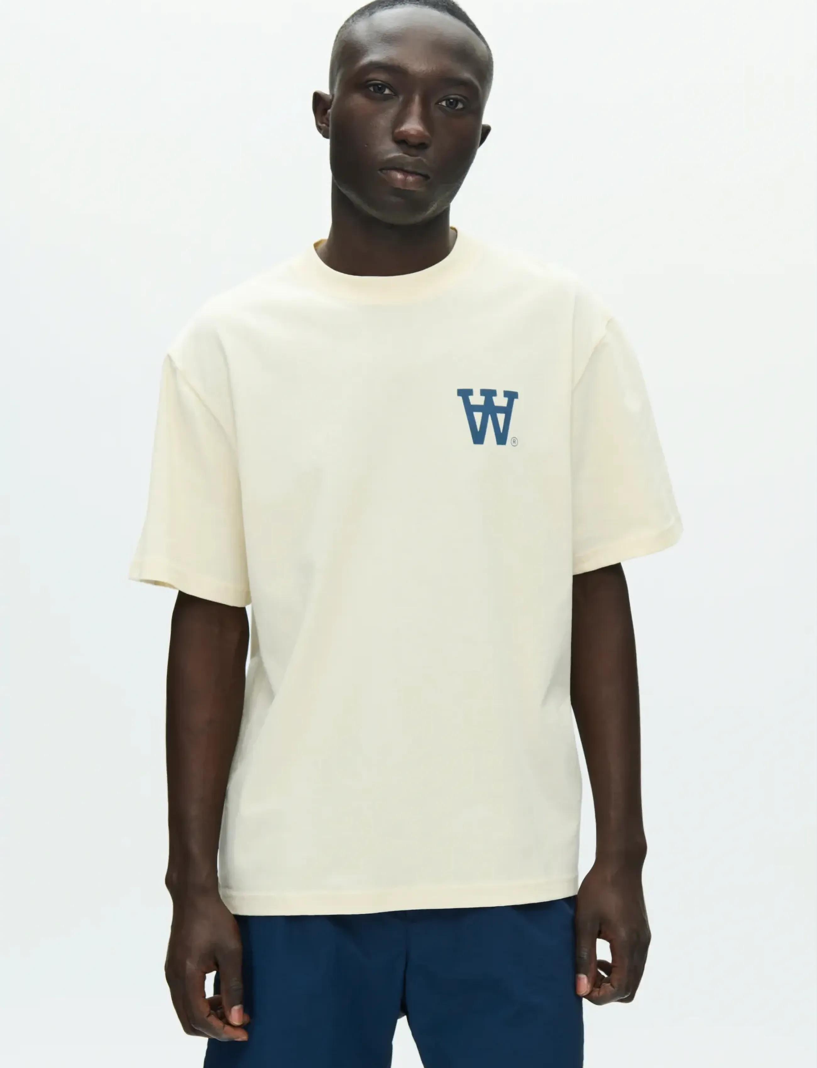 WOOD WOOD - WWLiam tee AAchest 25220 - short-sleeved t-shirts - turtledove - 0