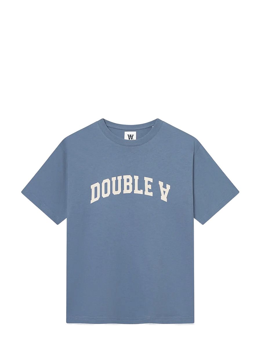 WOOD WOOD - WWAce tee AAarch 25220 - lühikeste varrukatega t-särgid - bluefin - 1