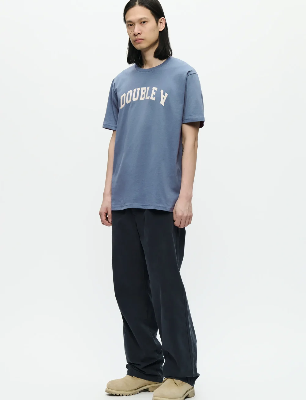 WOOD WOOD - WWAce tee AAarch 25220 - kortærmede t-shirts - bluefin - 2