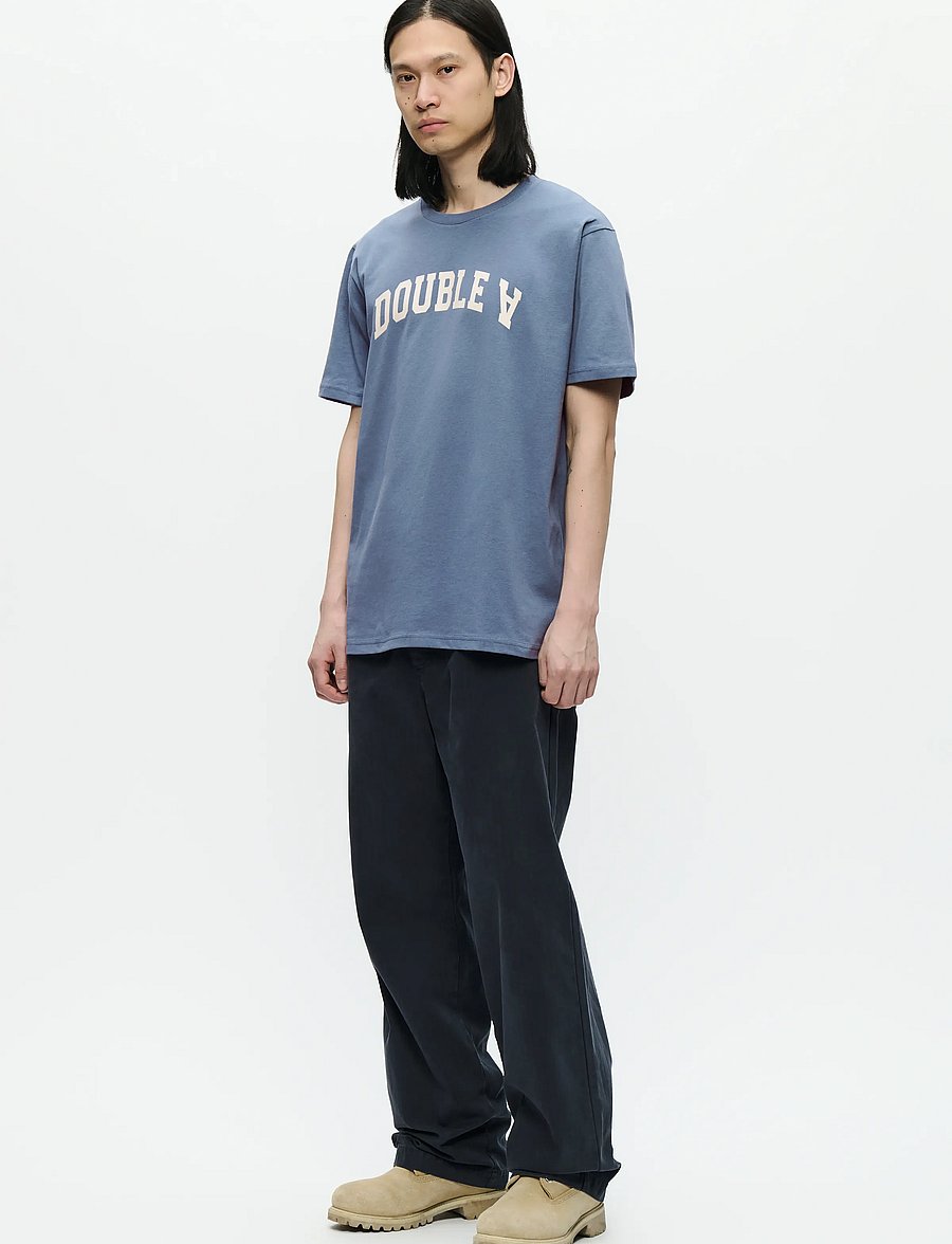 WOOD WOOD - WWAce tee AAarch 25220 - lühikeste varrukatega t-särgid - bluefin - 2