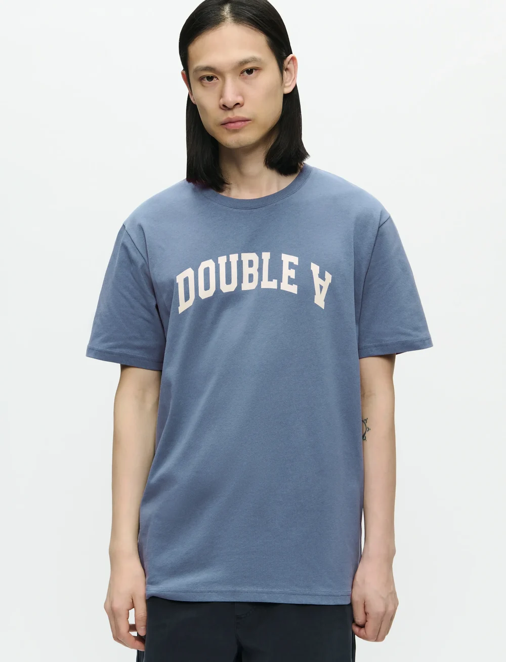 WOOD WOOD - WWAce tee AAarch 25220 - kortærmede t-shirts - bluefin - 3