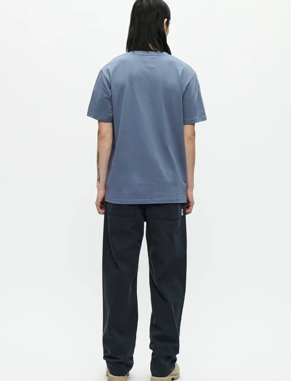 WOOD WOOD - WWAce tee AAarch 25220 - kortærmede t-shirts - bluefin - 4