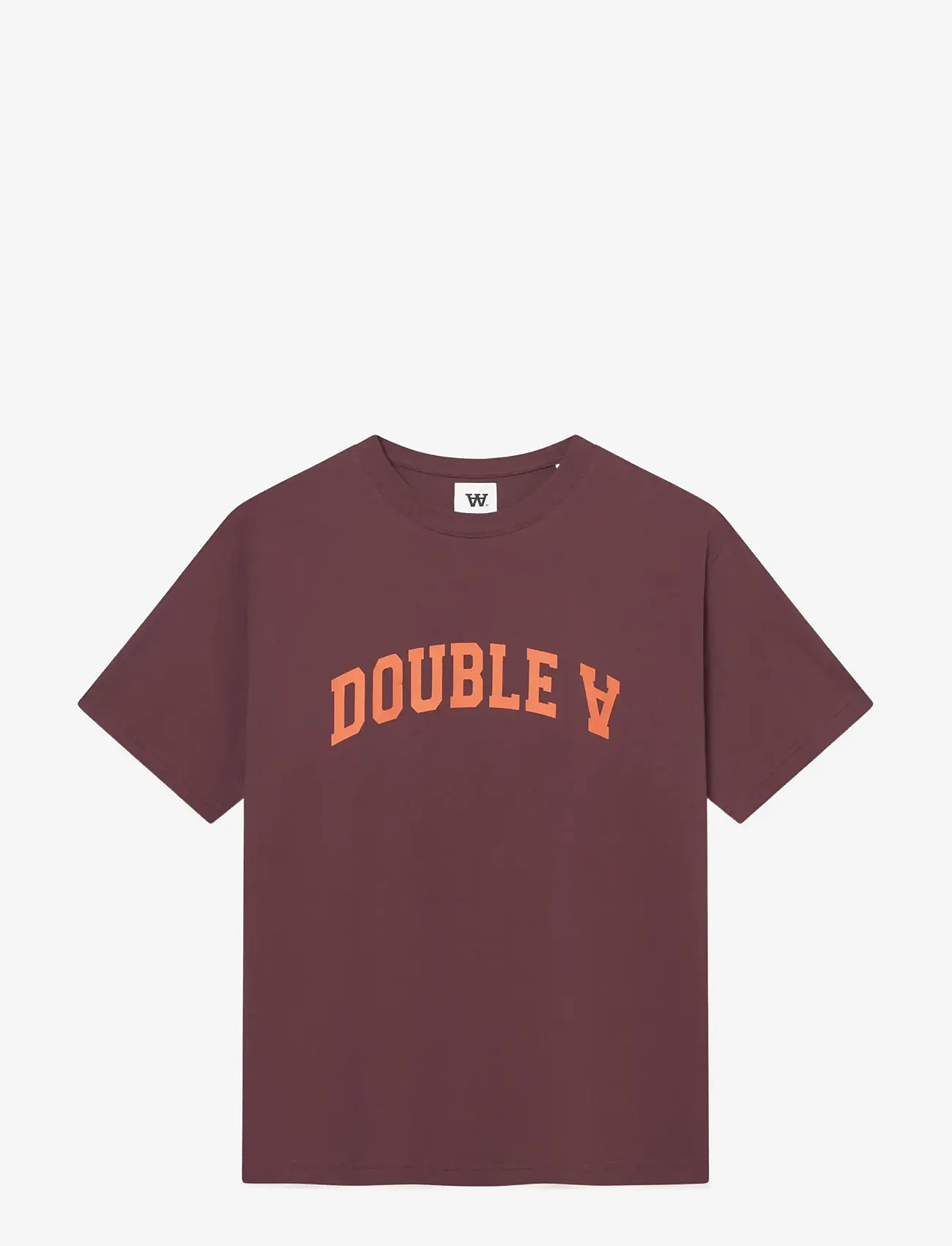 WOOD WOOD - WWAce tee AAarch 25220 - kortærmede t-shirts - decadent chocolate - 1