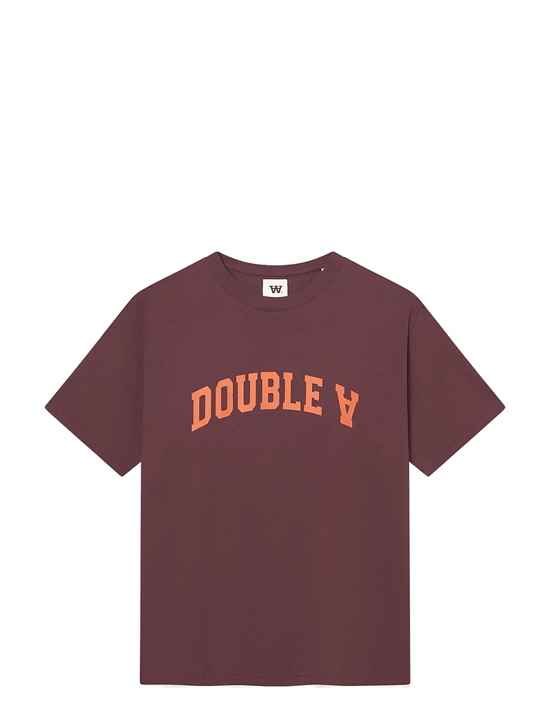 WOOD WOOD - WWAce tee AAarch 25220 - kortærmede t-shirts - decadent chocolate - 1