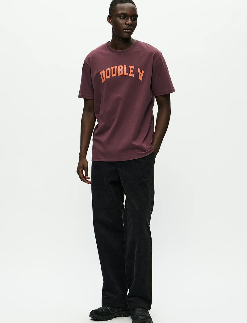 WOOD WOOD - WWAce tee AAarch 25220 - kortærmede t-shirts - decadent chocolate - 2