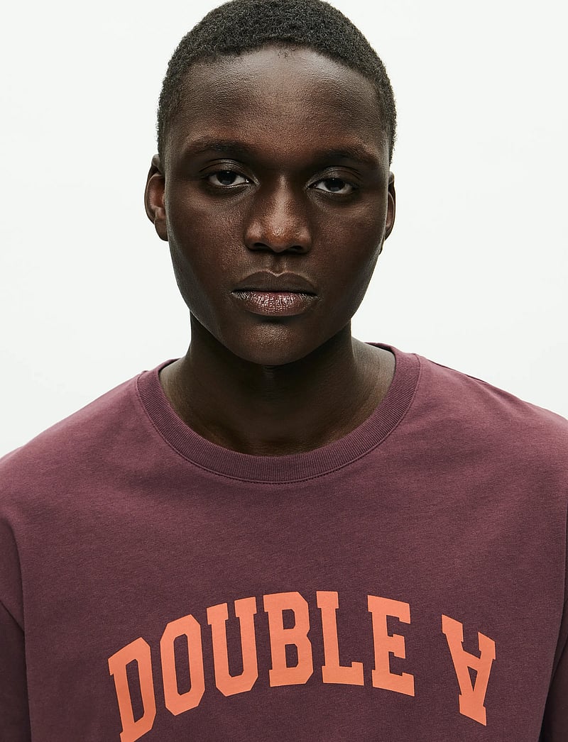 WOOD WOOD - WWAce tee AAarch 25220 - kortærmede t-shirts - decadent chocolate - 4