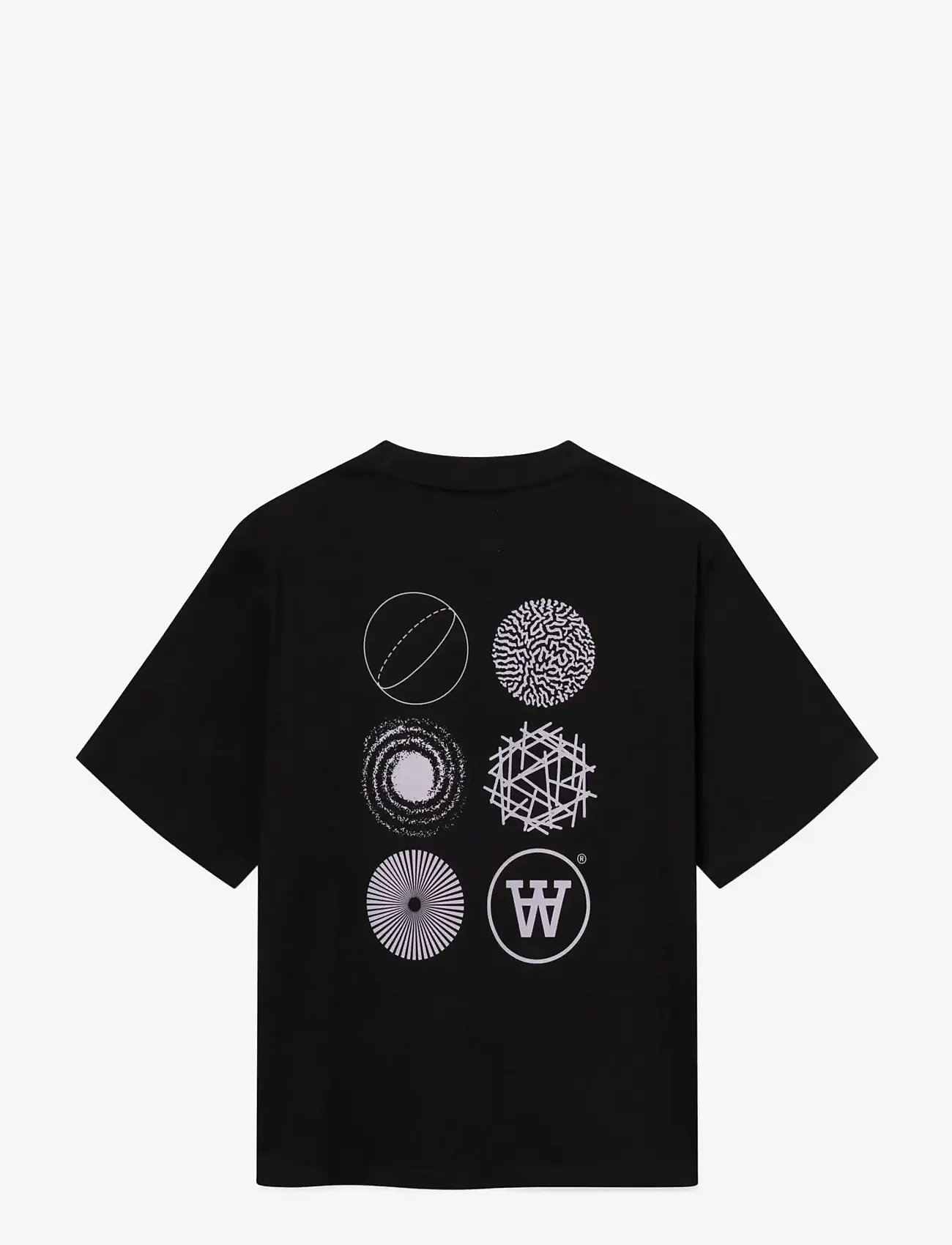 WOOD WOOD - WWLiam tee AAcomp 25074 - korte mouwen - black - 2
