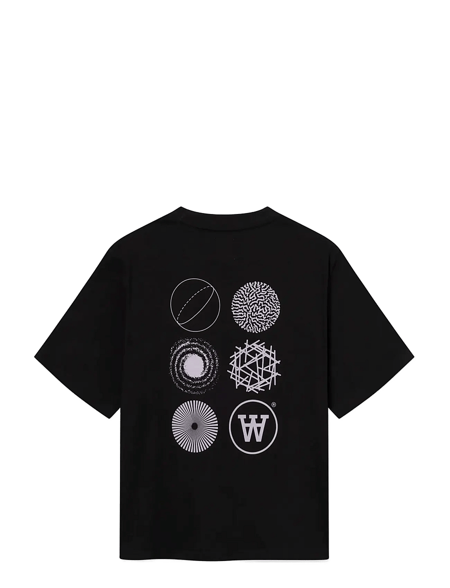 WOOD WOOD - WWLiam tee AAcomp 25074 - lühikeste varrukatega t-särgid - black - 2