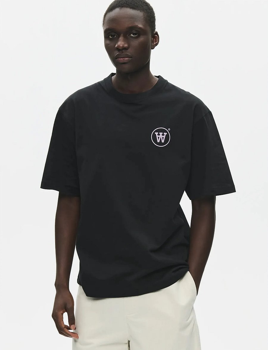 WOOD WOOD - WWLiam tee AAcomp 25074 - lühikeste varrukatega t-särgid - black - 0