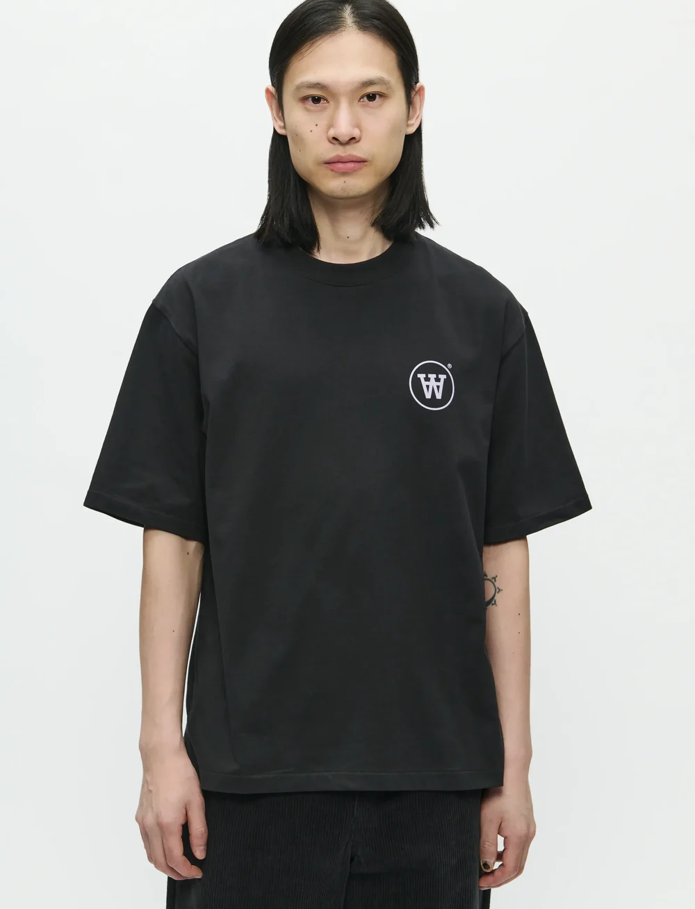 WOOD WOOD - WWLiam tee AAcomp 25074 - kurzärmelig - black - 4