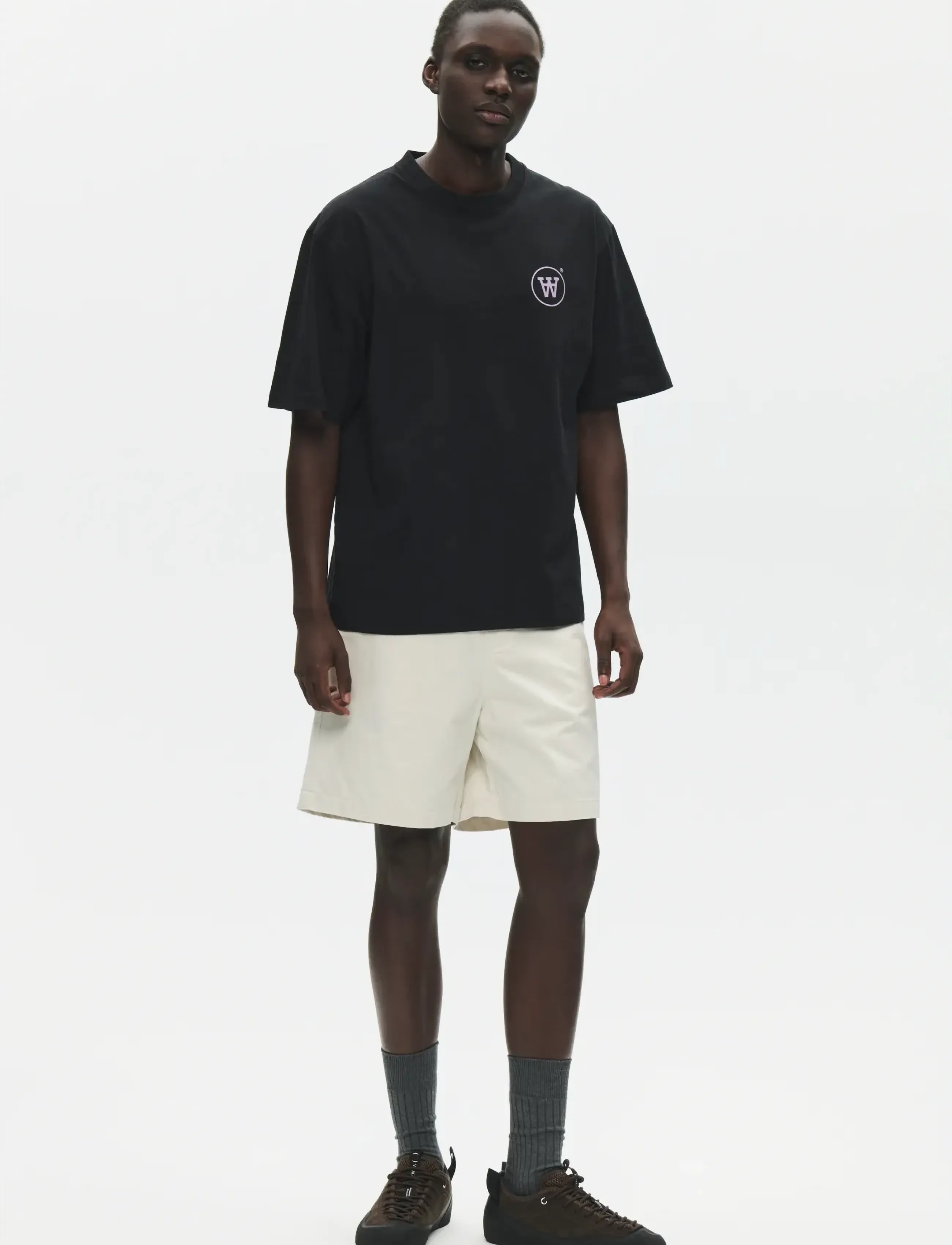 WOOD WOOD - WWLiam tee AAcomp 25074 - marškinėliai trumpomis rankovėmis - black - 4