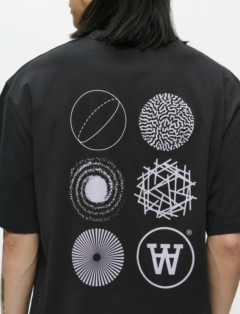 WOOD WOOD - WWLiam tee AAcomp 25074 - kurzärmelig - black - 5