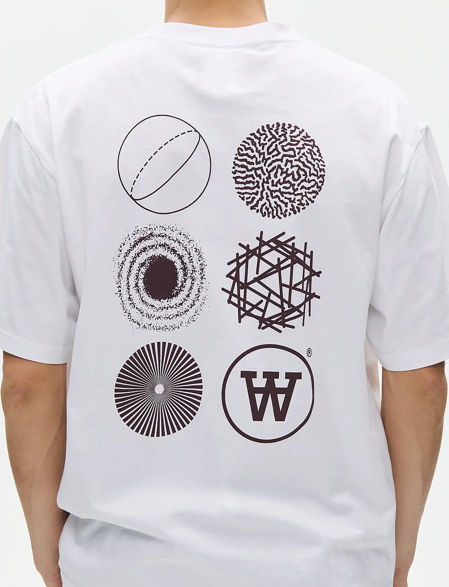 WOOD WOOD - WWLiam tee AAcomp 25074 - lühikeste varrukatega t-särgid - bright white - 3