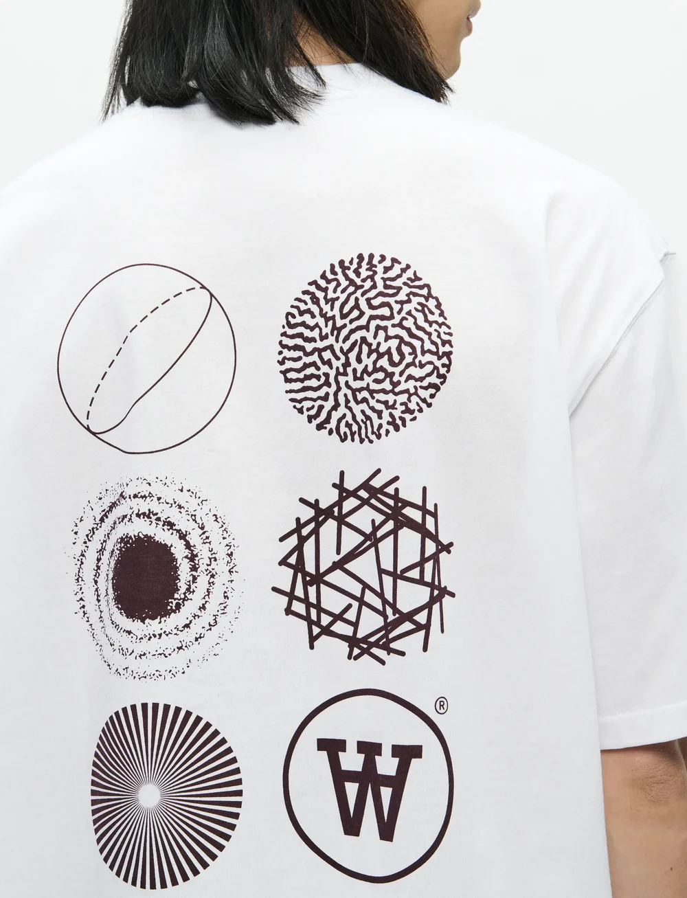 WOOD WOOD - WWLiam tee AAcomp 25074 - kurzärmelig - bright white - 3