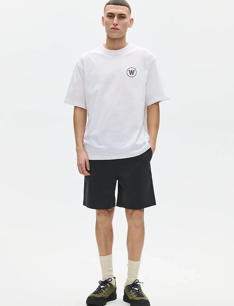 WOOD WOOD - WWLiam tee AAcomp 25074 - kurzärmelig - bright white - 3