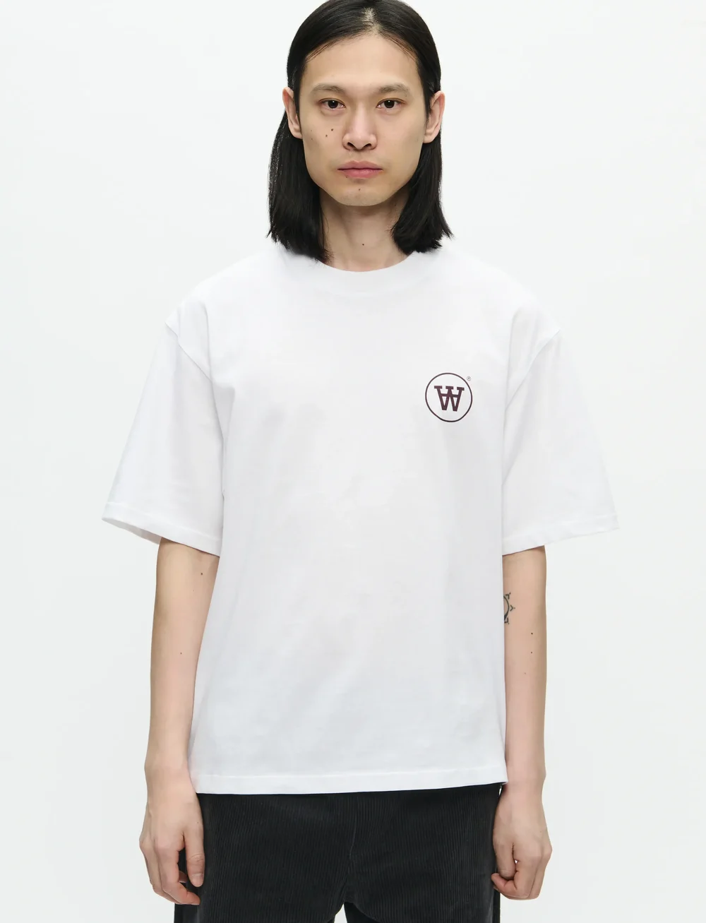 WOOD WOOD - WWLiam tee AAcomp 25074 - kurzärmelig - bright white - 4