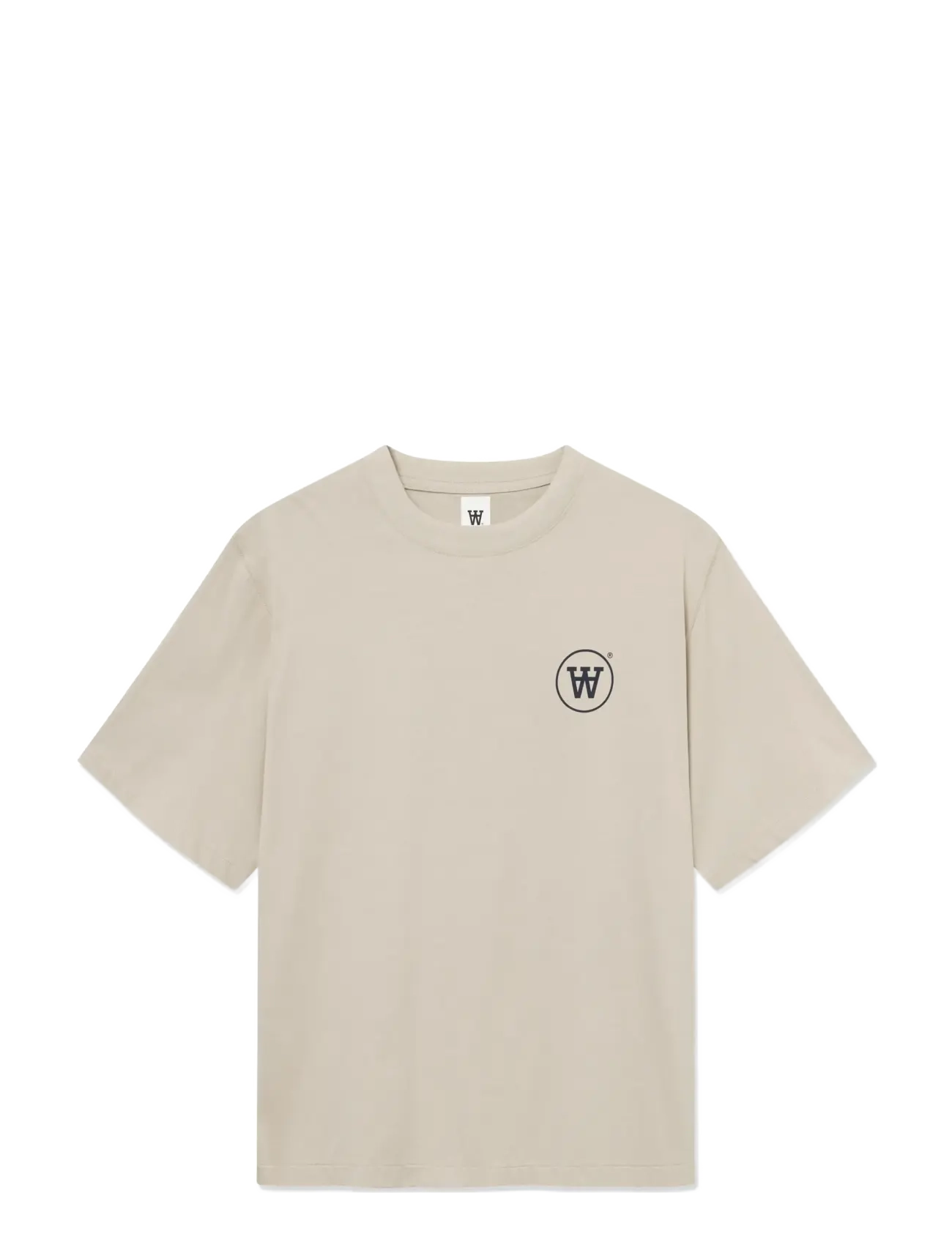WOOD WOOD WWLiam tee AAcomp 25074 - T-Shirts - MOONSTRUCK / beige