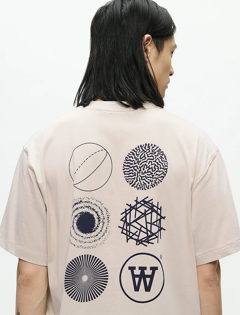 WOOD WOOD - WWLiam tee AAcomp 25074 - lühikeste varrukatega t-särgid - moonstruck - 0