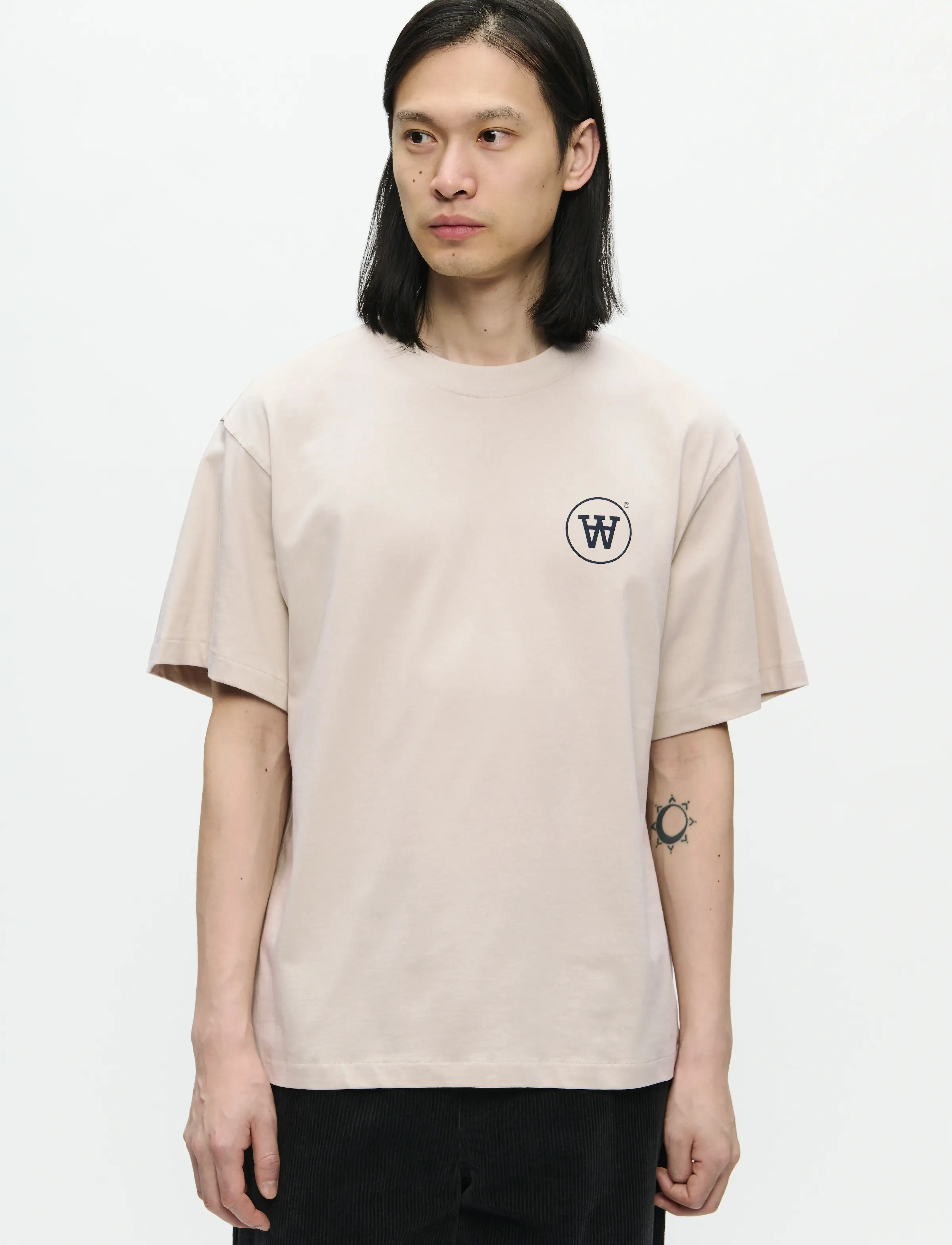 WOOD WOOD - WWLiam tee AAcomp 25074 - lühikeste varrukatega t-särgid - moonstruck - 4