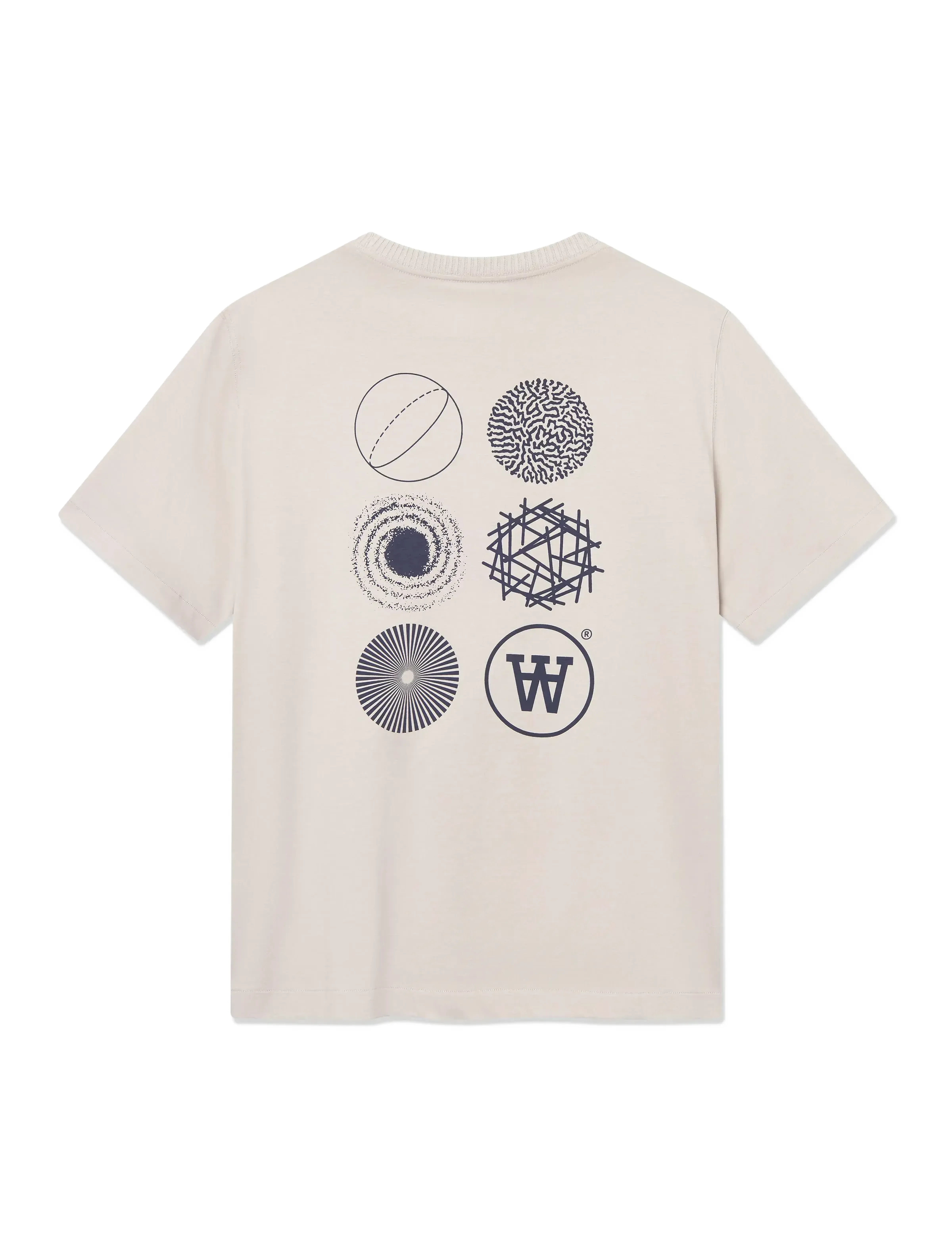 WOOD WOOD - WWLiam tee AAcomp 25074 - lühikeste varrukatega t-särgid - moonstruck - 5