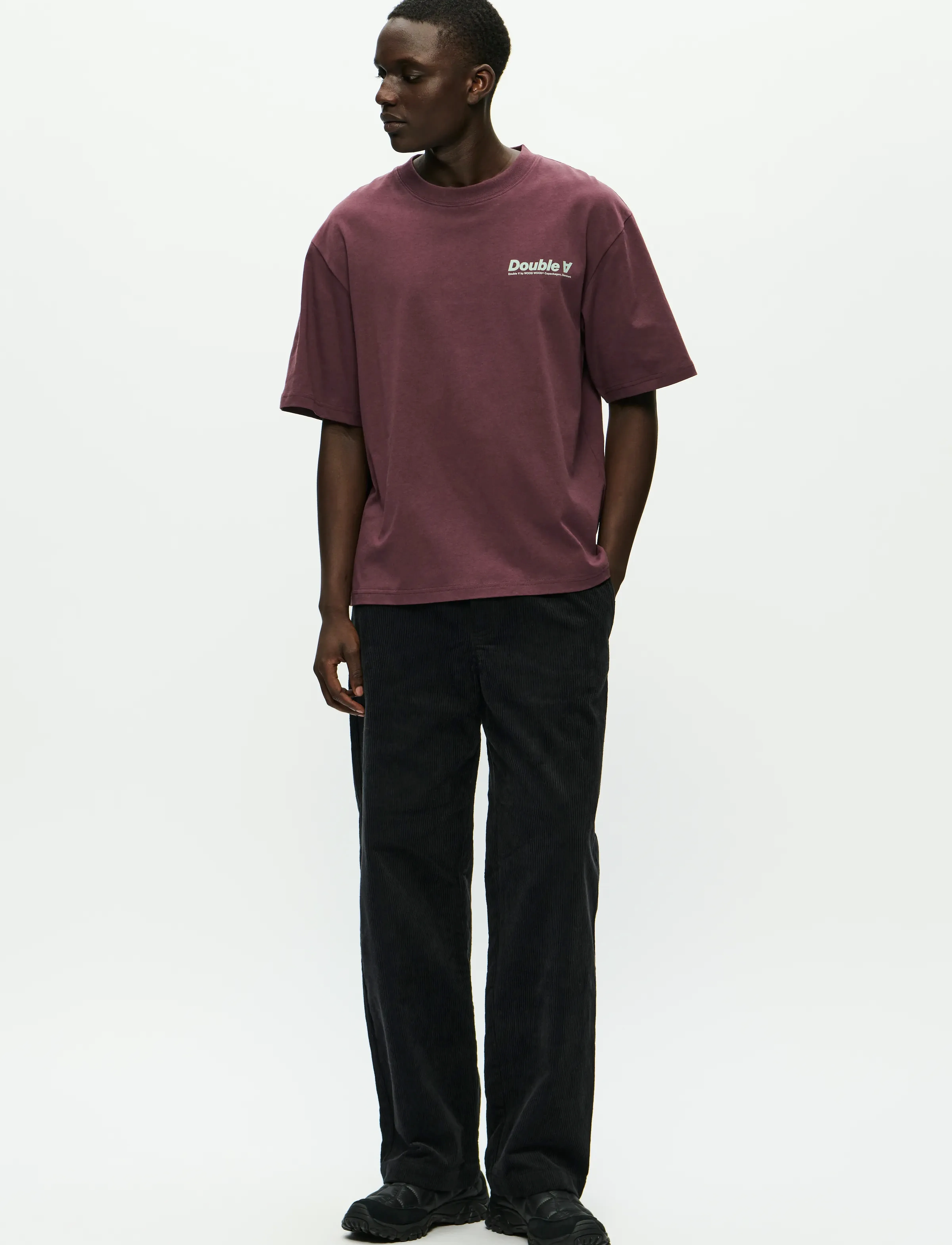 WOOD WOOD - WWLiam tee AAneue 25220 - kurzärmelig - decadent chocolate - 2