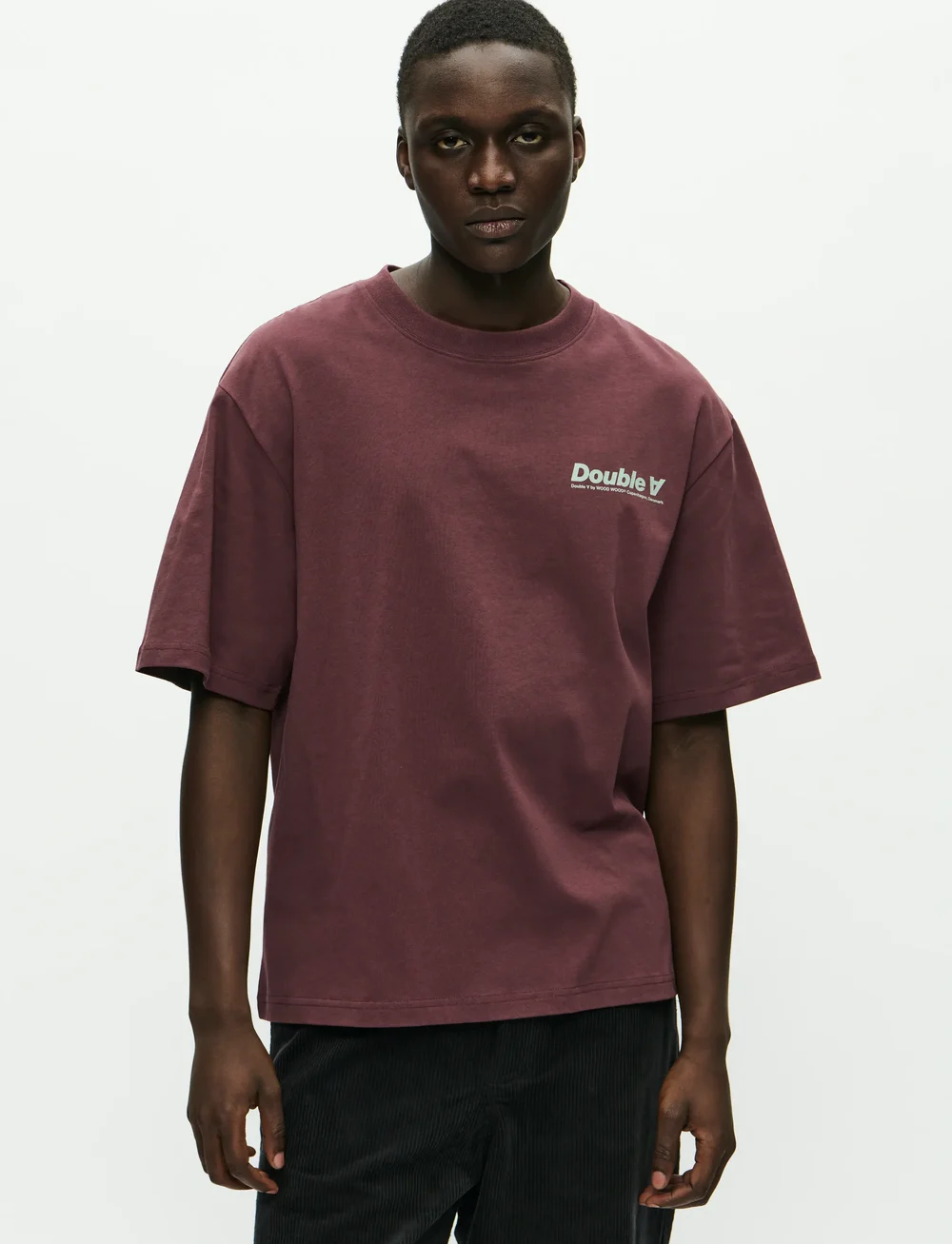 WOOD WOOD - WWLiam tee AAneue 25220 - kortærmede t-shirts - decadent chocolate - 3