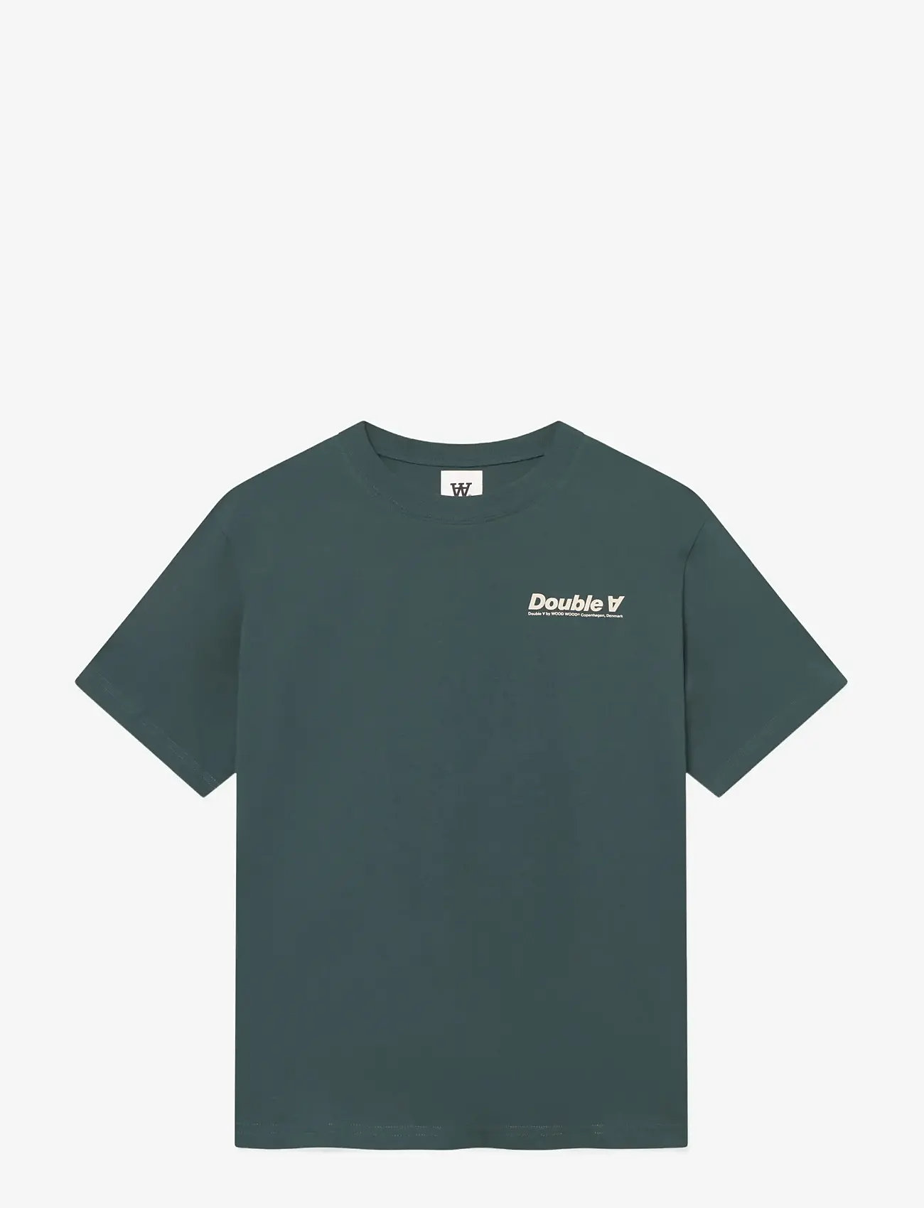 WOOD WOOD - WWLiam tee AAneue 25220 - kortärmade t-shirts - green gables - 1