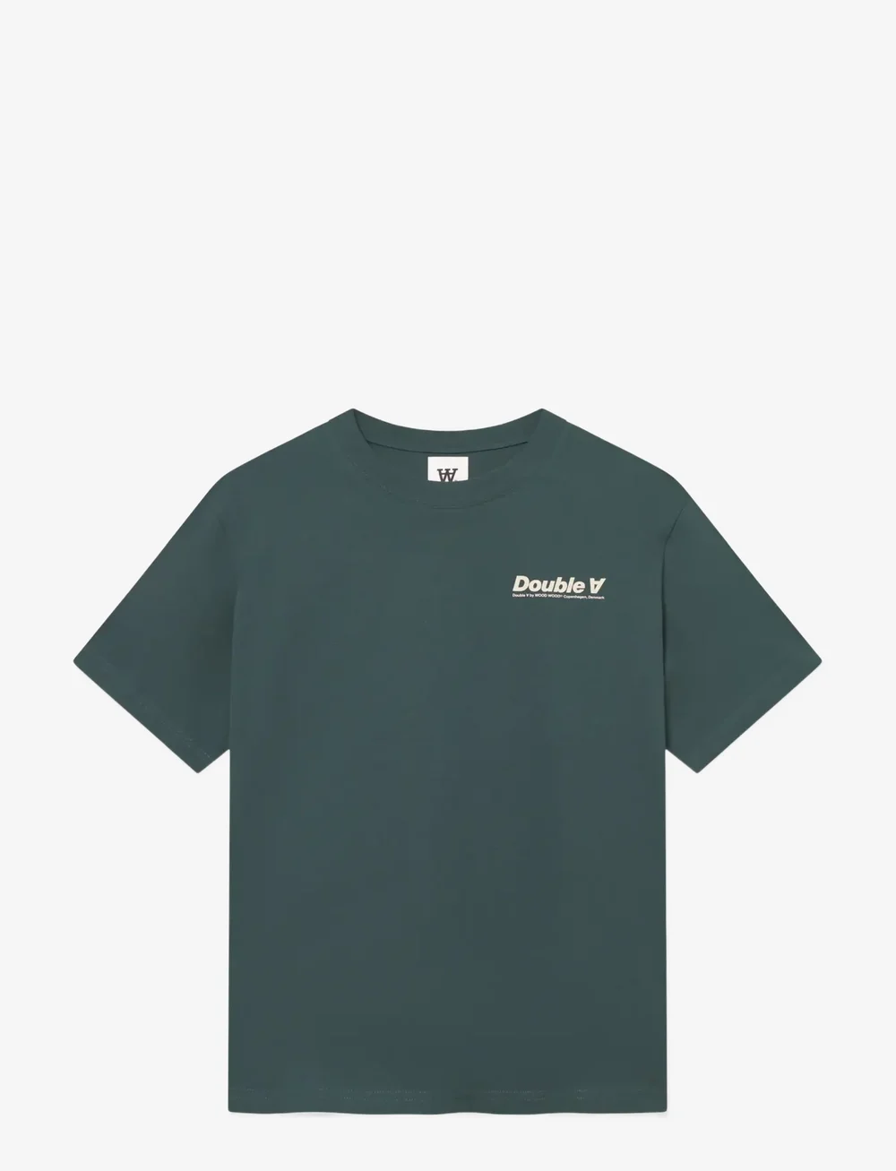 WOOD WOOD - WWLiam tee AAneue 25220 - kortærmede t-shirts - green gables - 1