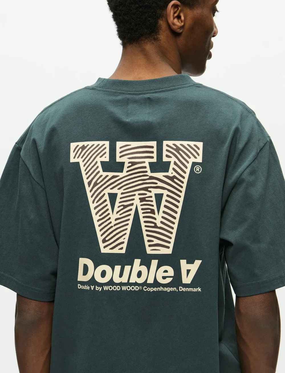 WOOD WOOD - WWLiam tee AAneue 25220 - kortærmede t-shirts - green gables - 5