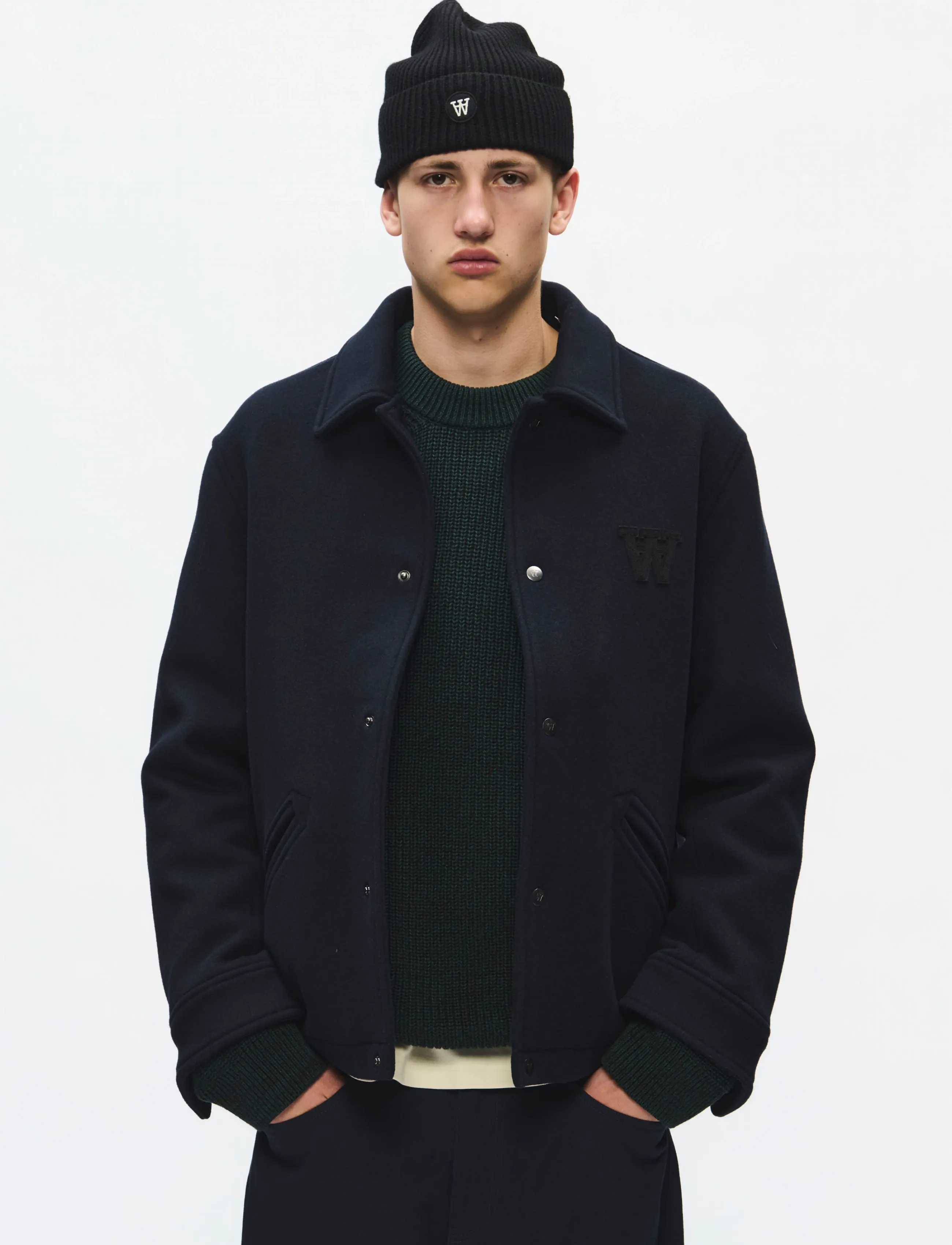 WOOD WOOD WWOtis jacket 25190 - Tøj - SALUTE / navy