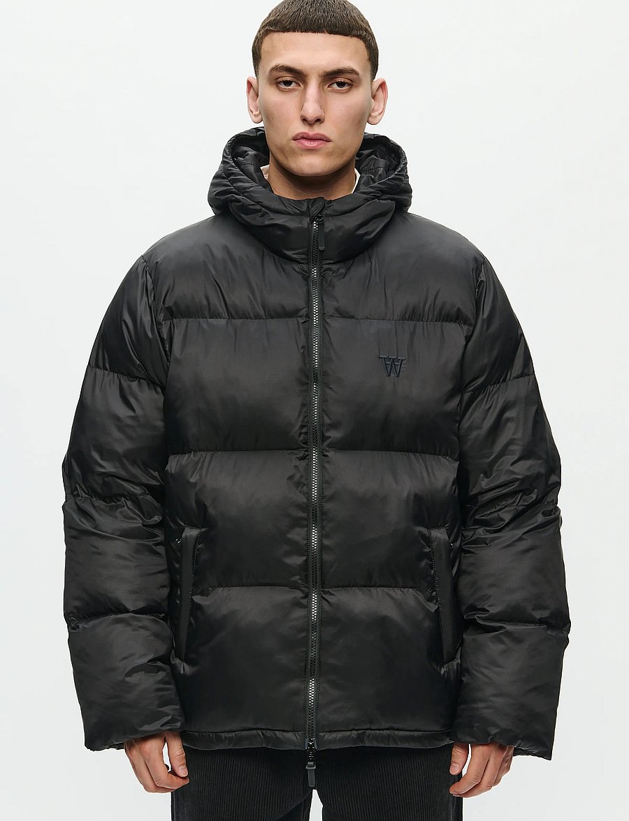 WOOD WOOD - WWClaus puffer jacket 25233 - vinterjakker - black - 0
