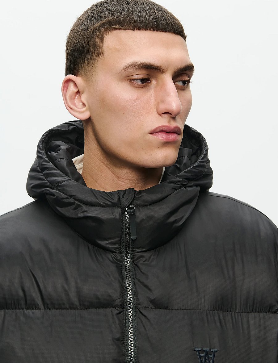 WOOD WOOD - WWClaus puffer jacket 25233 - vinterjakker - black - 4