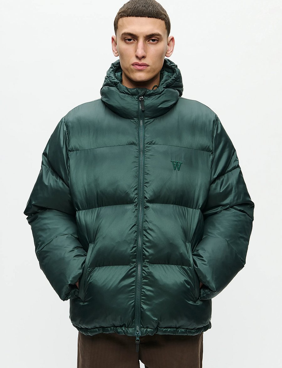 WOOD WOOD - WWClaus puffer jacket 25233 - daunenjacken - green gables - 0