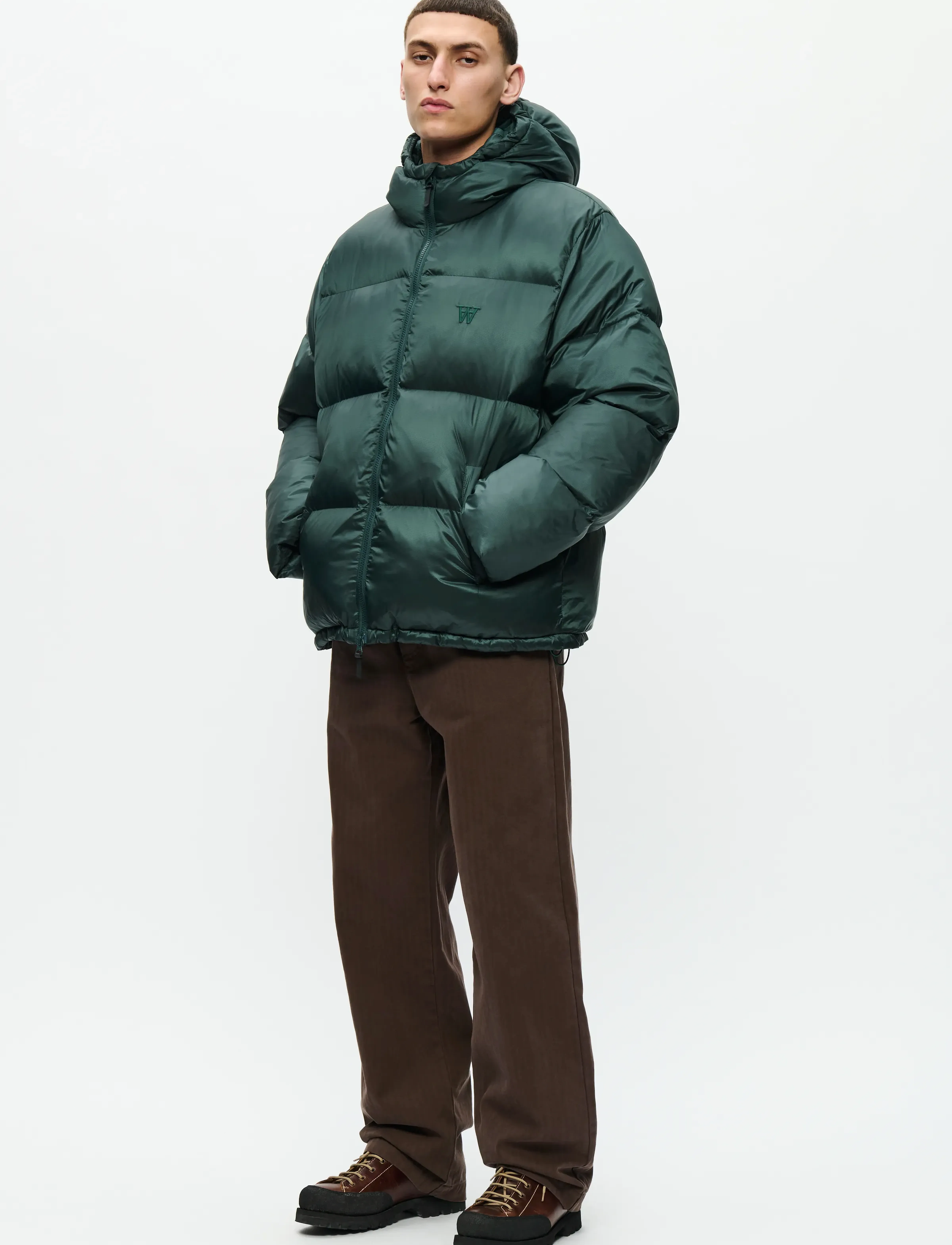 WOOD WOOD - WWClaus puffer jacket 25233 - vestes matelassées - green gables - 2