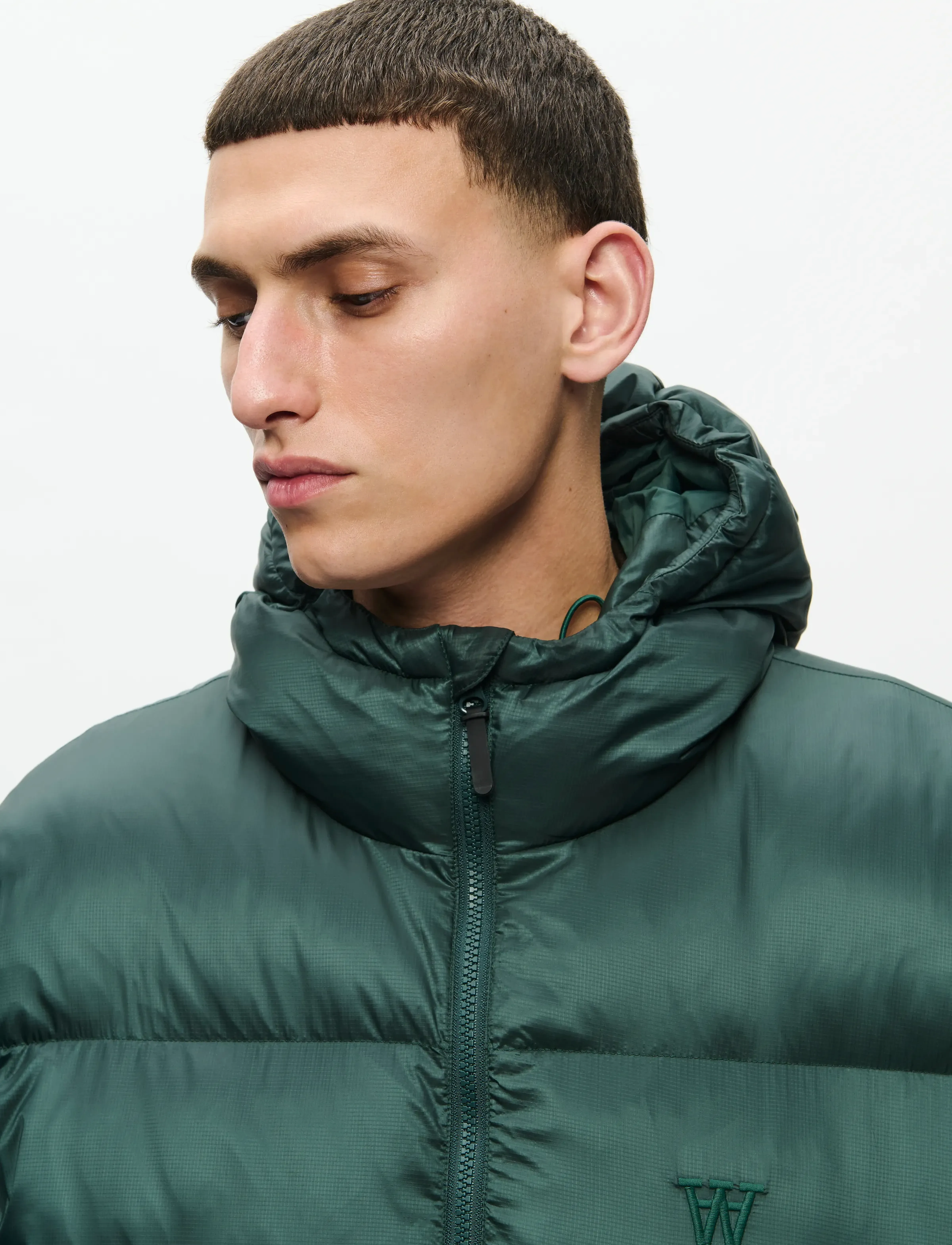 WOOD WOOD - WWClaus puffer jacket 25233 - vestes matelassées - green gables - 4