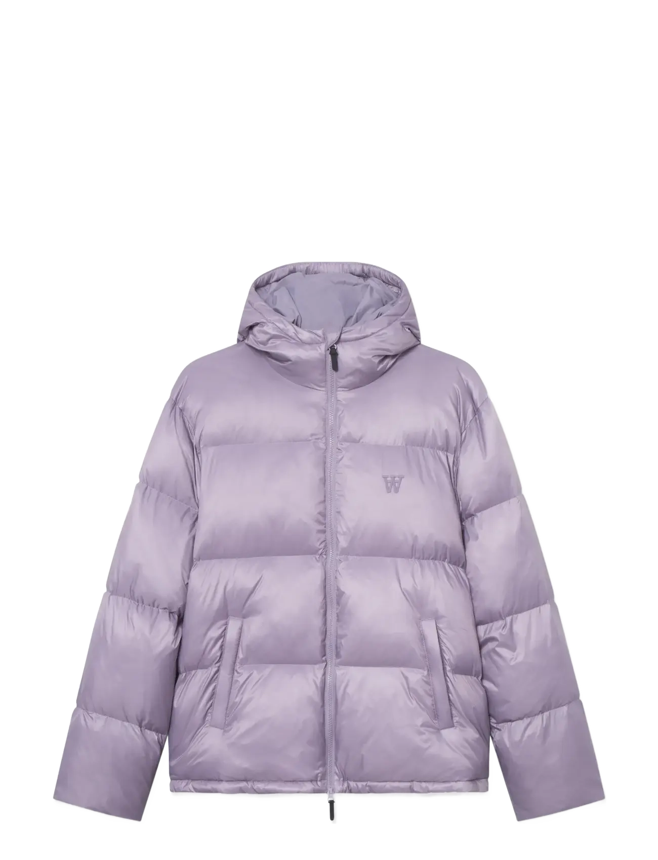 WOOD WOOD WWClaus puffer jacket 25233 - Jackets & Coats - MINIMAL GRAY / pink/rose